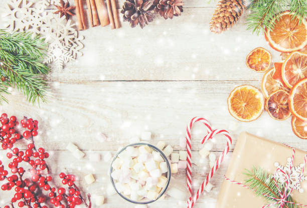 istock Christmas background. happy New Year. Selective focus 1067443628