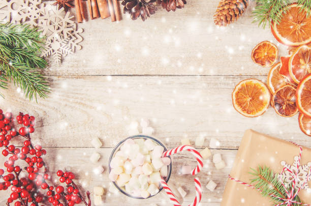 istock Christmas background. happy New Year. Selective focus 1067443636