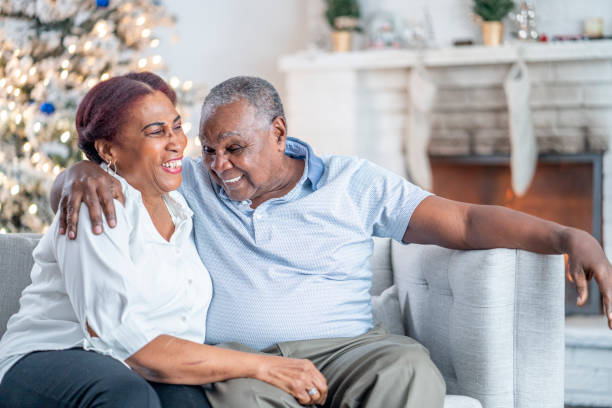 istock Senior couple laughing 1067446986