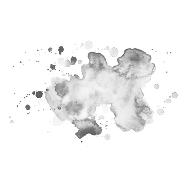 istock Abstract watercolor grayscale background. Vector illustration. Grunge texture for cards and flyers design. A model for the creation of digital brushes 1067449008