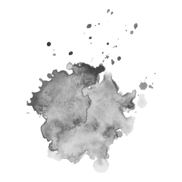 istock Abstract watercolor grayscale background. Vector illustration. Grunge texture for cards and flyers design. A model for the creation of digital brushes 1067449378