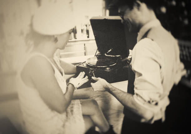 Gramophone, Analog, Music, Art, Close-up, Beauty, vintage, couple,