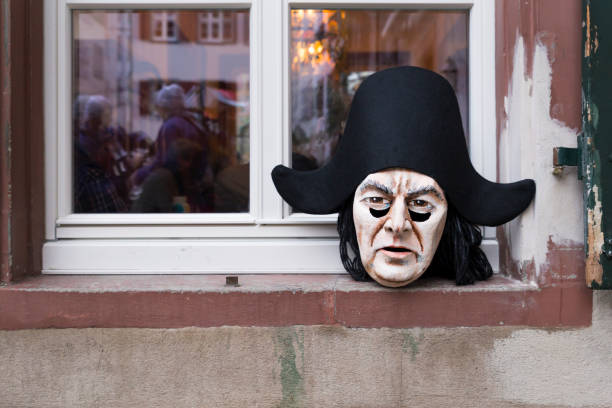 Basel carnival 2018 in Switzerland stock photo