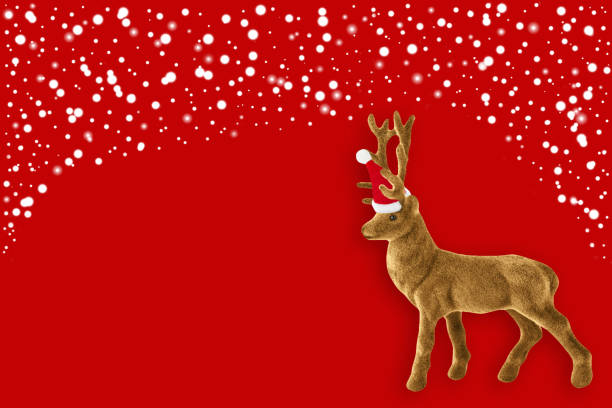 istock Christmas -  Reindeer and snow 1067470468