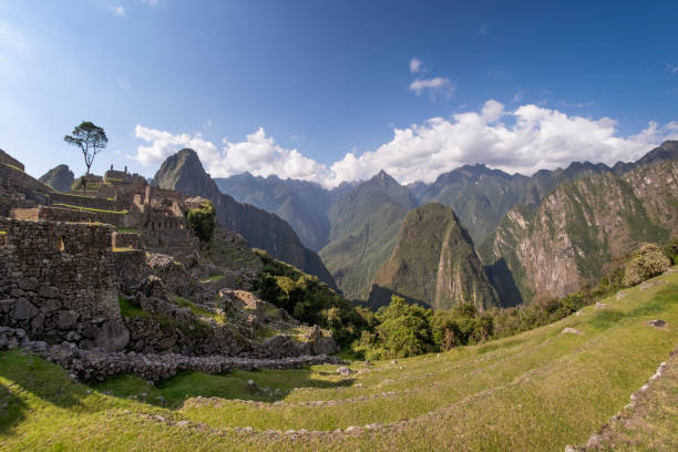 istock Wide Angle View Of Machu Picchu In Peru 1067480388