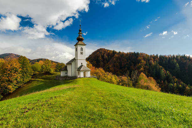istock Sv. Marko chapel in Lower Danje, Slovenia 1067501714
