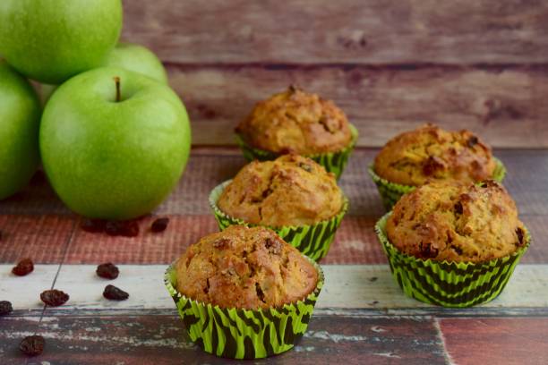 istock Homemade apple raisin muffins 1067508414
