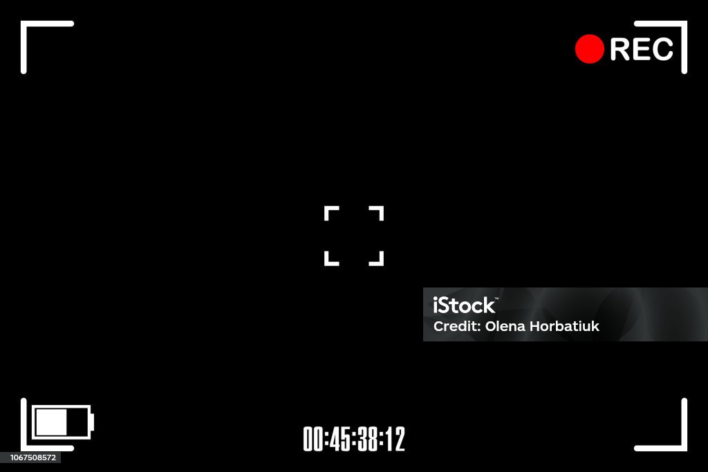 Record Camera Background Camera Recording Screen Vector Illustration Technology Background Stock ...