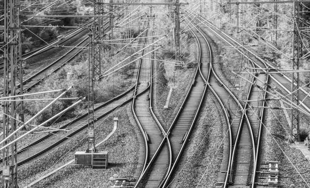 istock High Angle View Of Railroad Tracks 1067544210