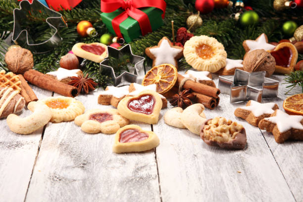 istock Baking christmas cookies. Typical cinnamon stars bakery for xmas with ingredients. 1067544498