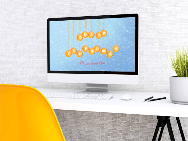 istock 3d Shopping online for christmas 1067573378
