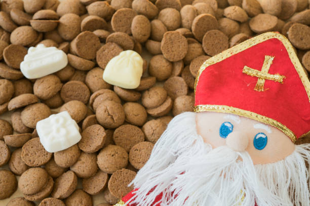 istock ginger nuts, kruidnoten with Sinterklaas doll, event in The Netherlands 1067573674