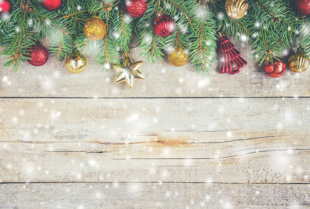 istock Christmas background. happy New Year. Selective focus 1067578970