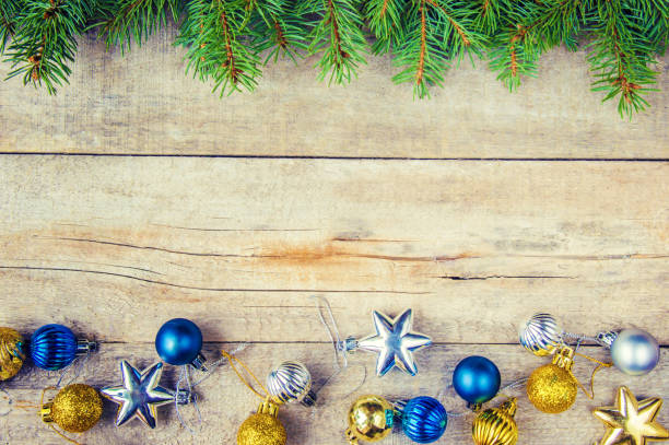 istock Christmas background. happy New Year. Selective focus 1067579096