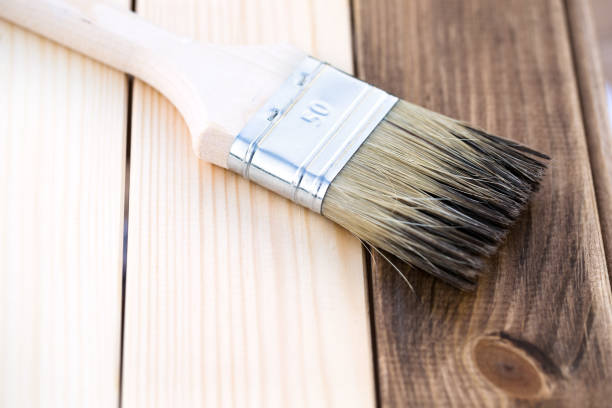 istock Brush painting wooden texture 1067581112