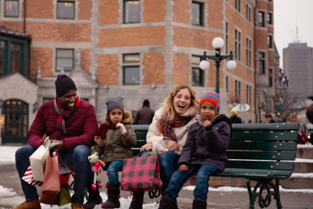istock Christmas shopping with multi-ethnic family 1067591570