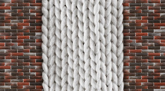 This yarn-texture wallpaper offers a soft touch into the home and makes for a unique wall for a bedroom or lounge area.