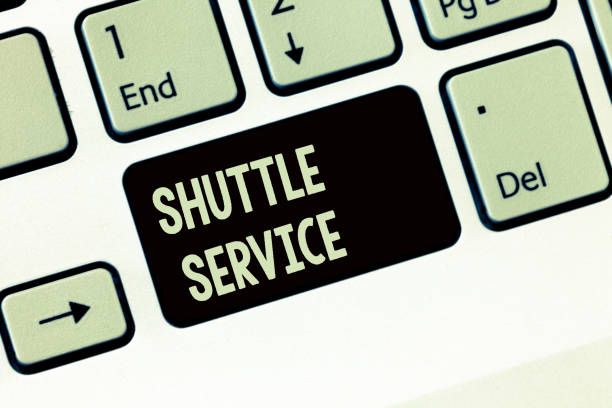 istock Handwriting text writing Shuttle Service. Concept meaning vehicles like buses travel frequently between two places 1067623290