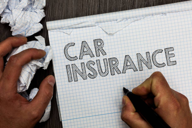 istock Word writing text Car Insurance. Business concept for Accidents coverage Comprehensive Policy Motor Vehicle Guaranty Man holding marker notebook crumpled papers several tries mistakes made. 1067623576