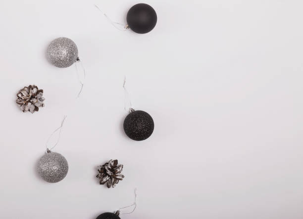 istock Modern Christmas decor on the white background. 1067629640