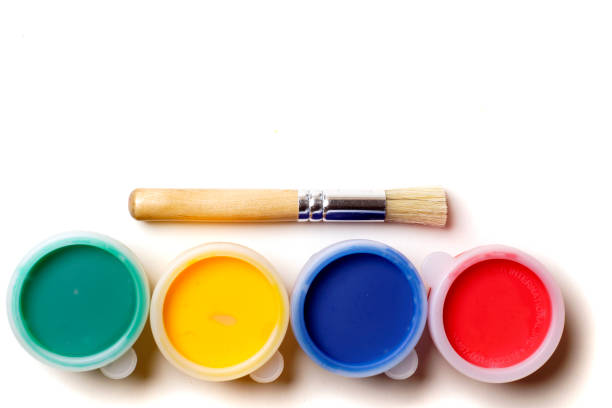 istock Childrens Paint Set Isolated on White 1067648888