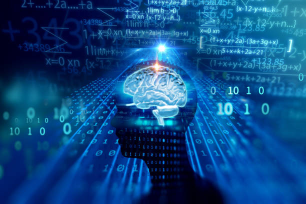 istock silhouette of virtual human on handwritten equations 3d illustration 1067652790