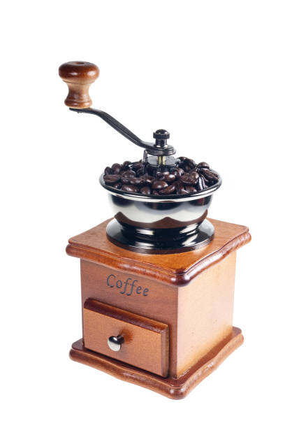 istock Vintage coffee grinder on a white background. 1067661628