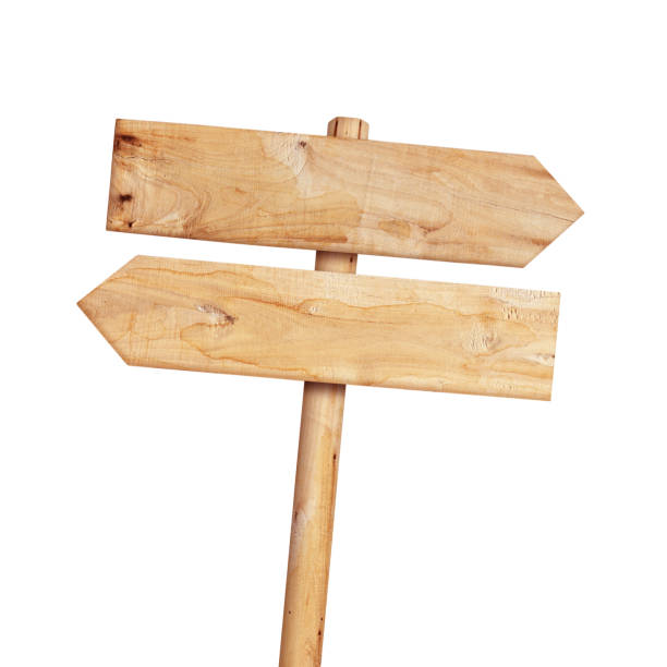 istock Wooden sign isolated on white. 1067661828