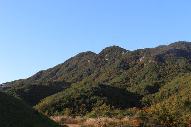 istock blue sky and green mountain, Korean landscape 1067691096