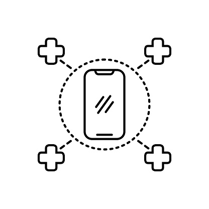 Icon for on call medical services, phone, doctor, medical, service, call