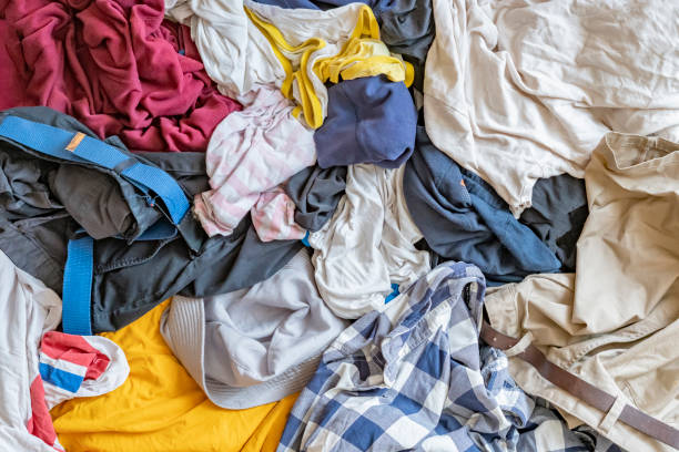 istock top view of clothes mess flat lay f 1067694652