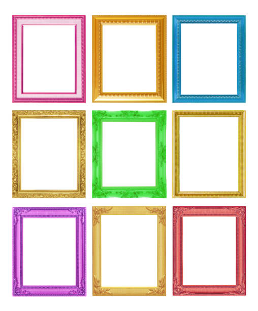 istock The antique collection frame on the white background 1067696678