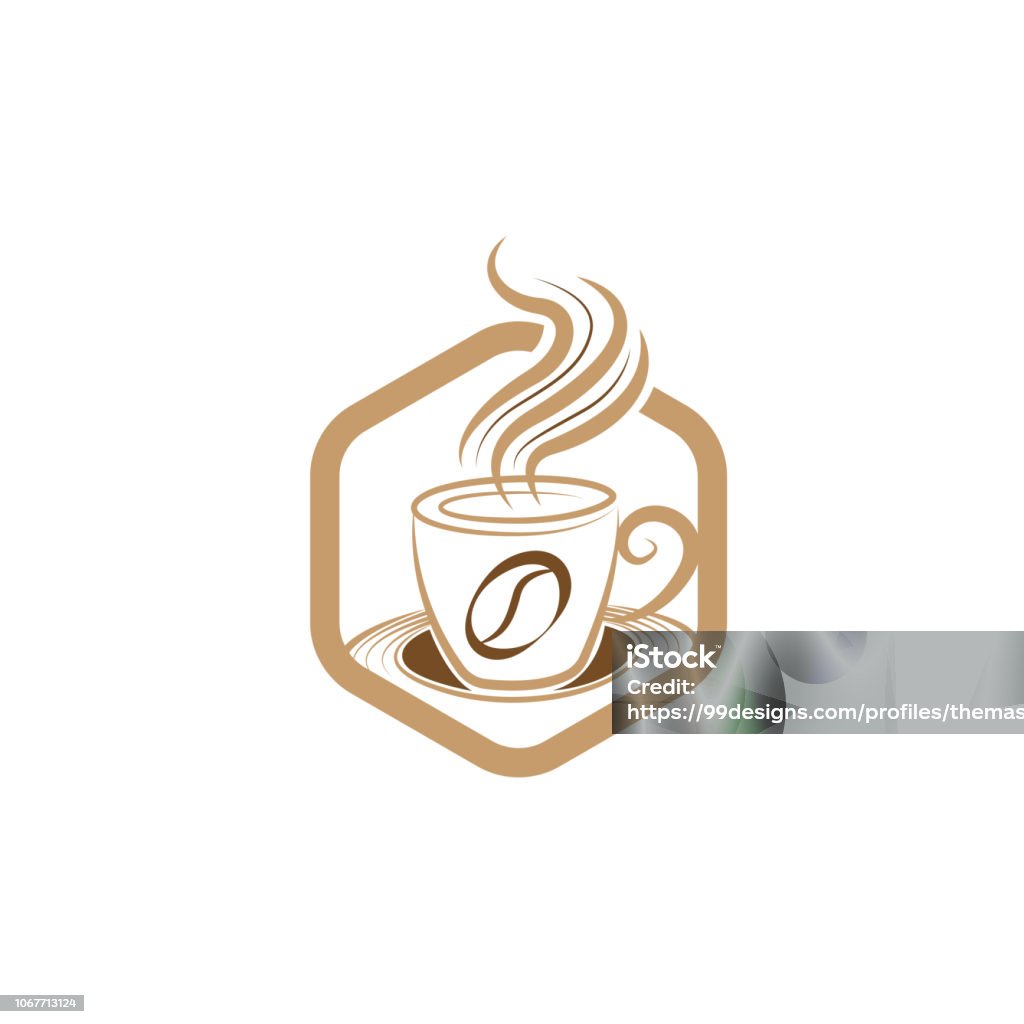 Mẫu Vector Thiết Kế Logo Ly Cà Phê Đơn Giản Mẫu Thiết Kế Hình Minh ...