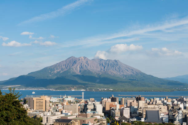 istock Mt Sakurajima in Kagoshima, Japan. 1067717840