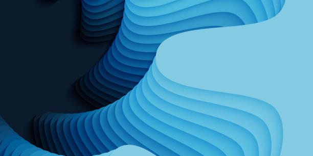 istock Vector 3D abstract background with paper cut flower shape. Colorful carving art. Paper craft Antelope canyon landscape with gradient colors. Minimalistic design for business presentations, flyers. 1067731314