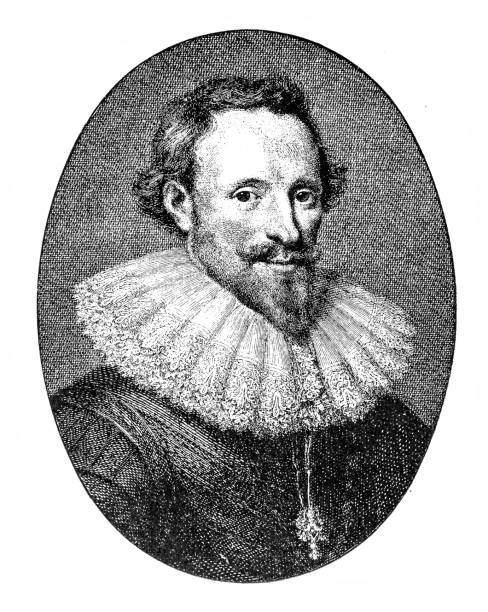 ピーテル ・ corneliszoon カタリーナホーフト (16 1581年 3 月アムステルダム-1647 年 5 月 21 日、ハーグの) - 聖ミカエルの順序の騎士 - はオランダの歴史家、詩人および劇作家 - 詩人 ジョン・ドライデン点のイラスト素材／クリップアート素材／マンガ素材／アイコン素材