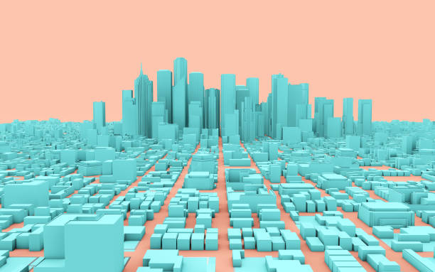 istock city panorama in pink and blue 1067741980