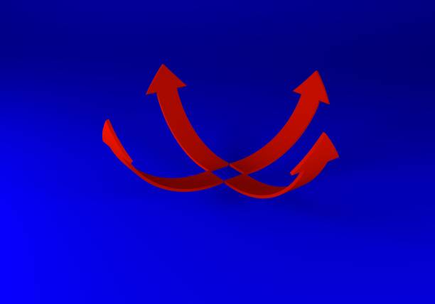 istock financial arrows on a blue background 1067744008