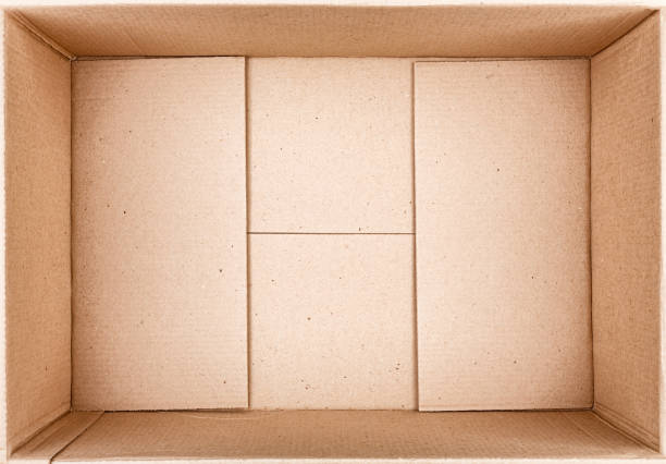 Open box for things. Empty cardboard box close-up. big cardboard box stock pictures, royalty-free photos & images