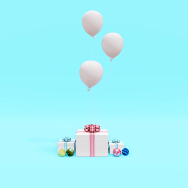 istock Important day which has gift boxes and balloons 1067756108