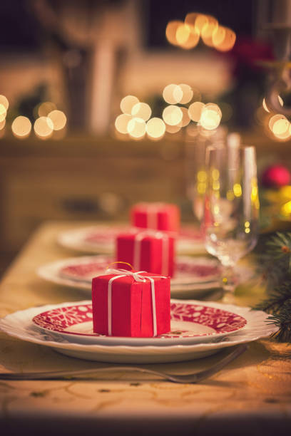 istock Festive Place Setting with Christmas Decorations 1067756732