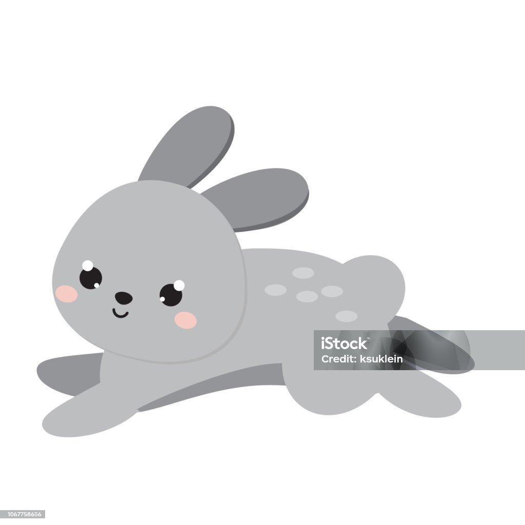 Nhảy Thỏ Dễ Thương Thỏ Chạy Thỏ Hoạt Hình Hình minh họa Sẵn có ...