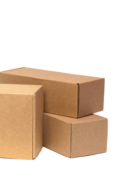 istock Cardboard boxes for goods on a white background. Different size. Isolated on white background. 1067759278