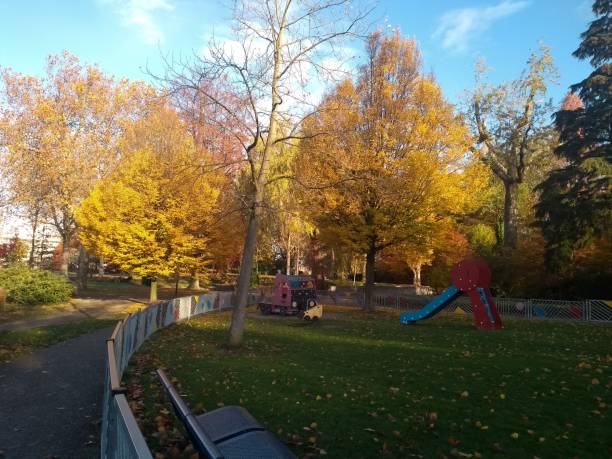istock Scenic autumn landscape foliage 1067760996