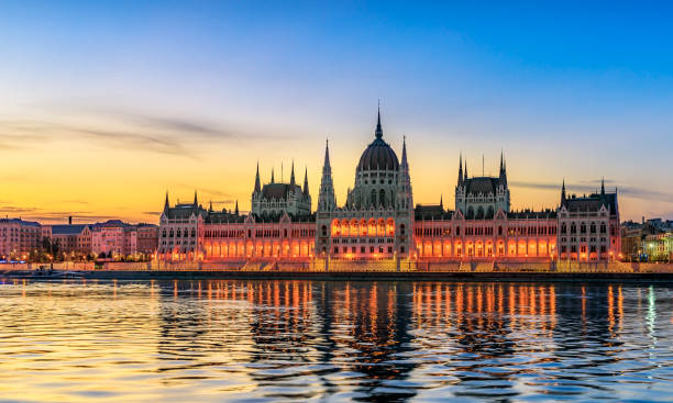 istock Hungarian Parliament Building by Morning Light 1067762112