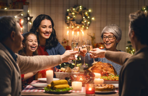 istock family celebrating Christmas 1067765410