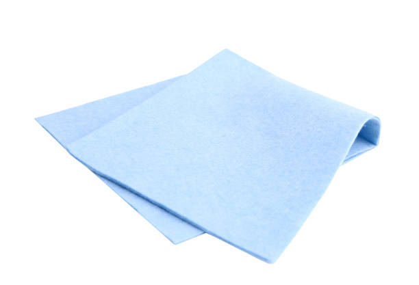 istock Cleaning folded napkin isolated.Domestic cloth. 1067768646