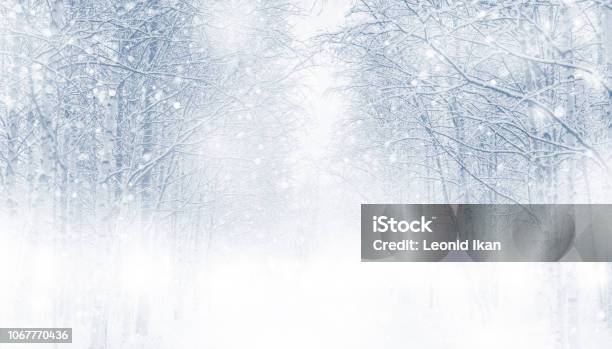 Winter Hintergrund Stockfoto und mehr Bilder von Winter - Winter, Schnee, Bildhintergrund