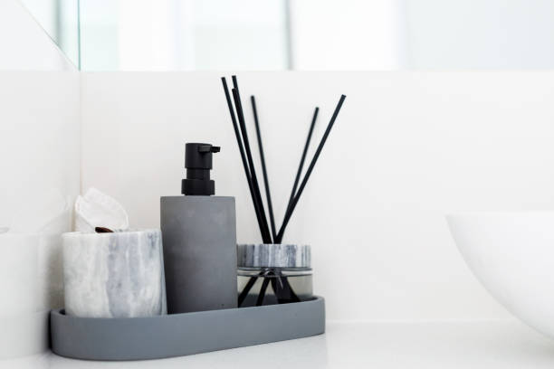 Modern Bathroom Detail - Home Decor Modern Bathroom Detail - Home Decor / Decoration guest bathroom stock pictures, royalty-free photos & images
