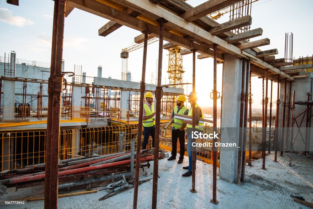 Construction Project Problem Experienced Engineer Explaining The Problems In Construction Works ...